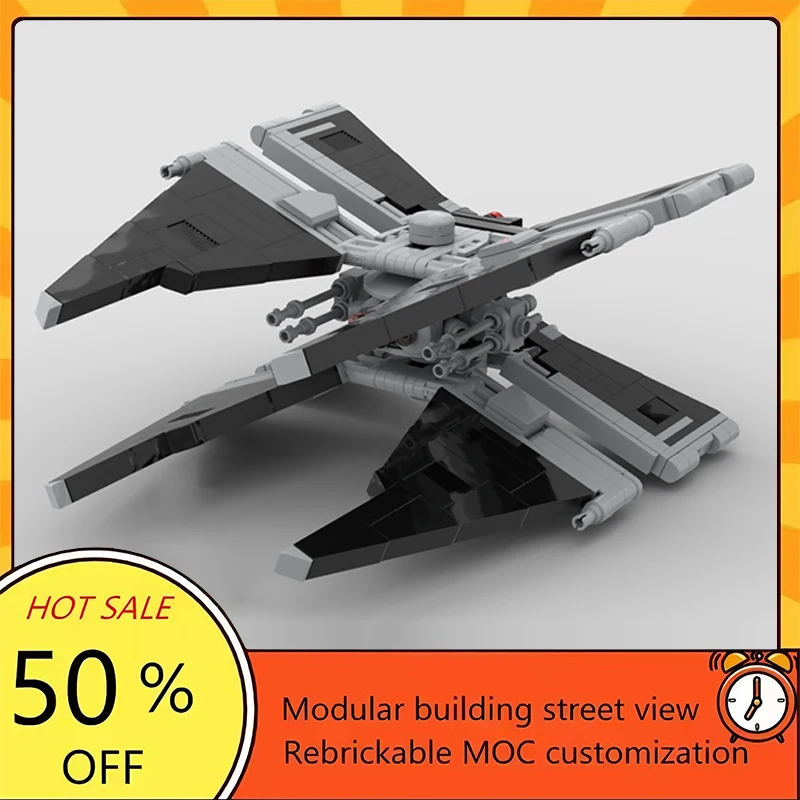 

Набор для сборки космического корабля из 456 деталей: популярная модель по мотивам фильма «Звездные войны», модульный конструктор, технологичный подарок, праздничный набор для детей