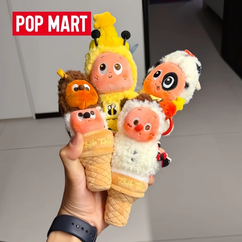 ホットセール中の本物のポップマート-スターピープル-ウェルカム・トゥ・ザ・ムーン・サーフェスシリーズ-ダブルボール-ジェラートペンダントコレクション-デコレーションギフト