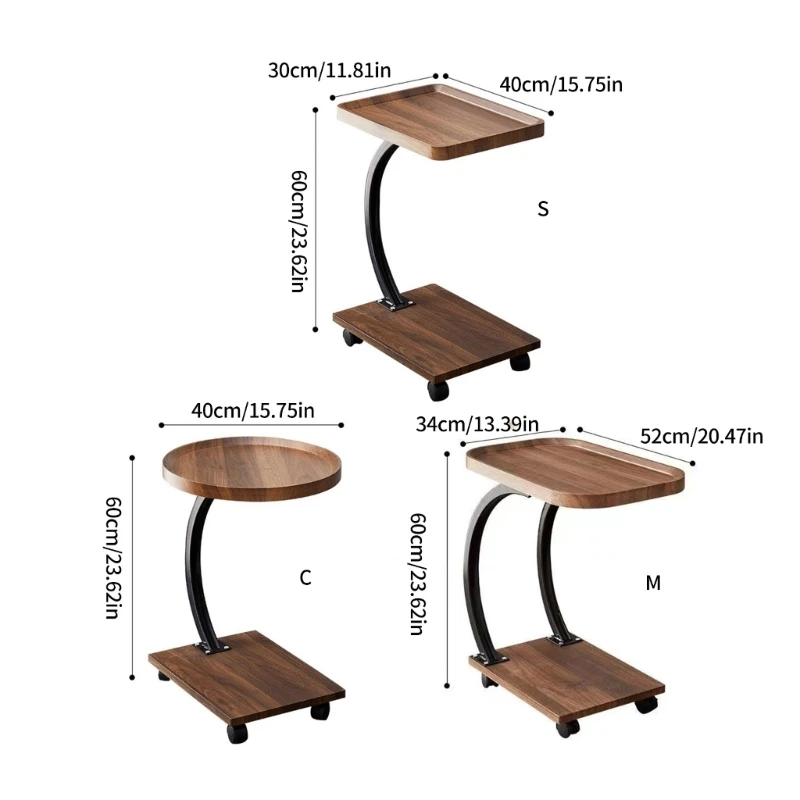 Side Table with C Coffee Table Small Table Living Room Table Table for Couch Sofa Bedroom End Table