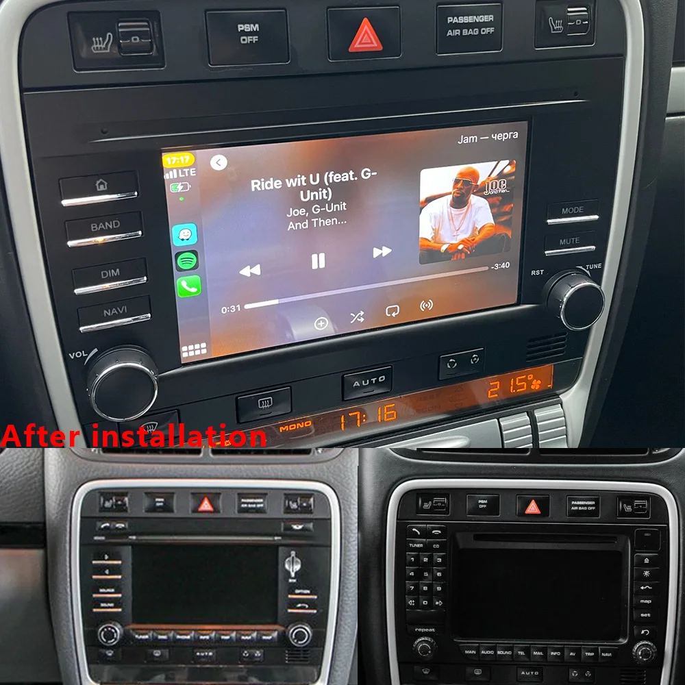 

CHSTEK Android 13 Car Radio For Porsche Cayenne 9PA 2002-2010 955 957 Wireless Carplay Bluetooth Navigation GPS WIFI 4G Stereo