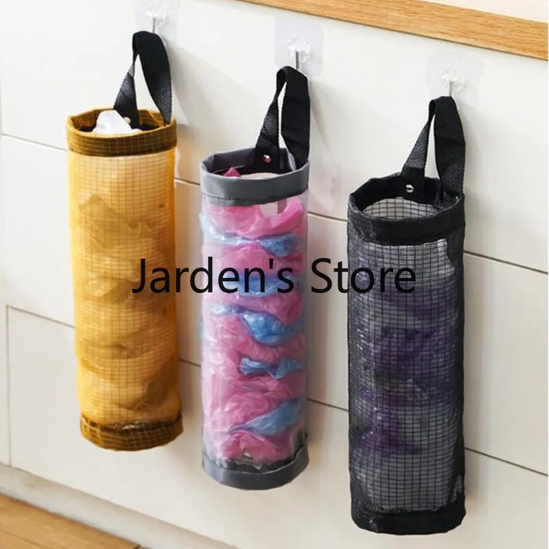 Garbage Bag Storage Kitchen Garbage Organizer Plastic Bag Holder Organizing Hanging Garbage Collection Storage Bag