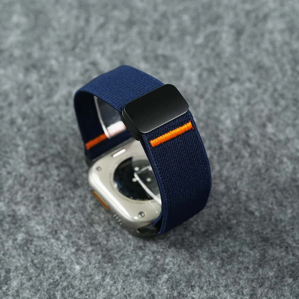 الأشرطة المغناطيسية لساعة أبل الترا 2 الفرقة 49/45/46/44/42 مللي متر النايلون الرياضة كوريا سوار IWatch سلسلة 10 9 8 7 6 5 SE 2026 #3