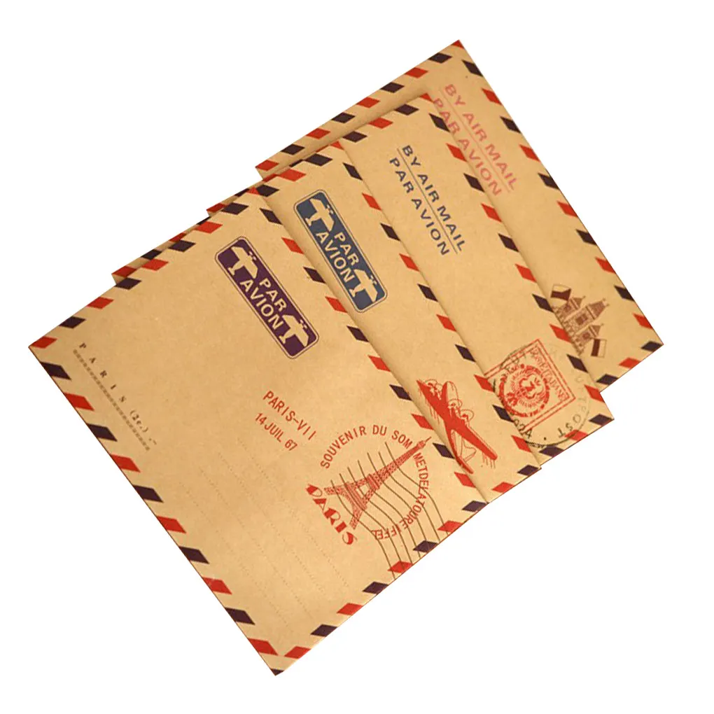 

40 Pieces Vintage Envelopes Postcard Case Letter Bag