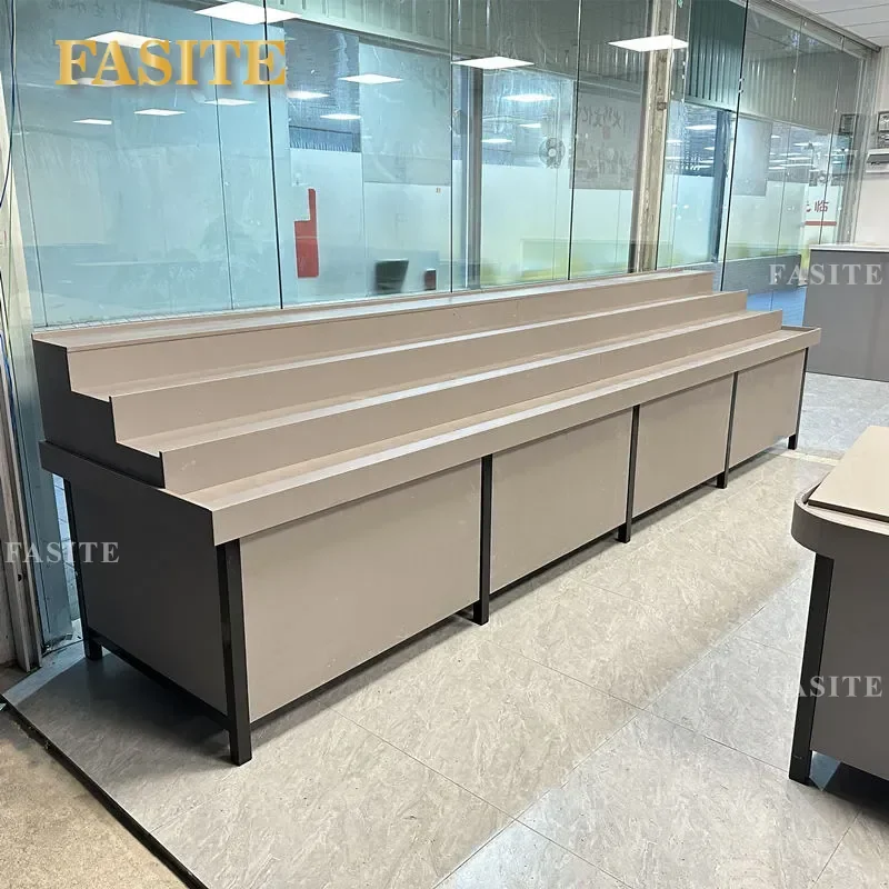 For Fruit Store Stepped Display Rack Creative Multi Layer Vegetable Shelf Washing Cutting Table Durable Space Saving