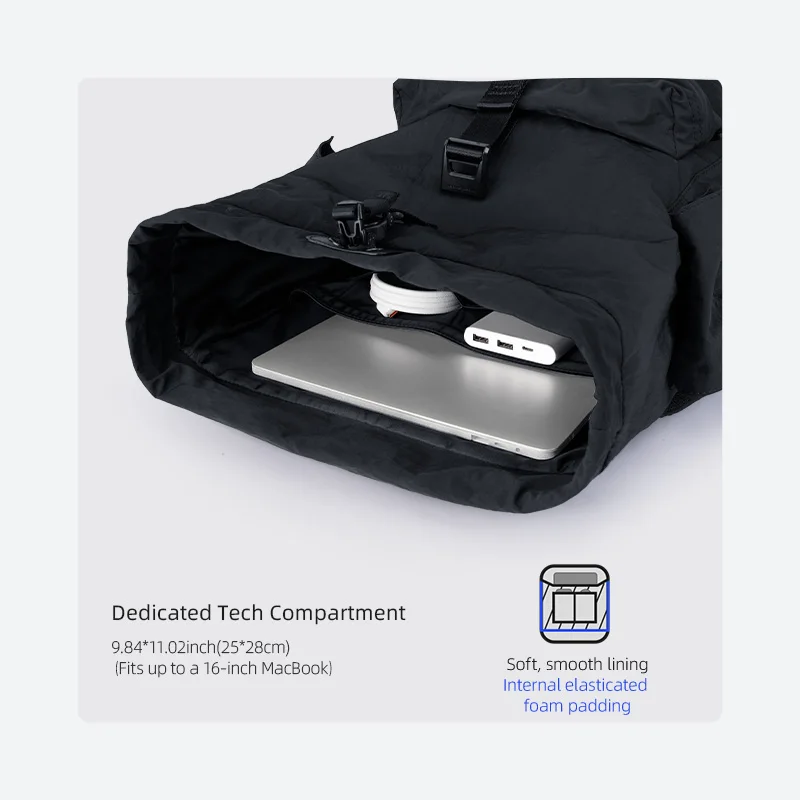 Mark Ryden Versatile Men Backpack Large Capacity 15.6inch Laptop Casual Bag For Commuter Travel Premium Durable Unsex Schoolbag