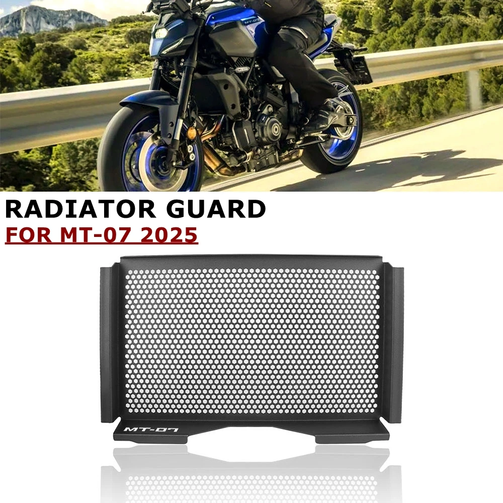 

For YAMAHA MT07 MT-07 2025 Radiator Grille Guard Grill Cover Water Tank Protection Motorcycle Aluminum Accessories MT 07