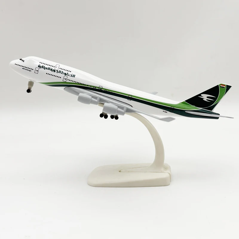 B747 Korea Air 20CM Scale Aircraft Model Boe-ing 747 Plane Models Metal Simulation Alloy Material With Landing Gear Displays