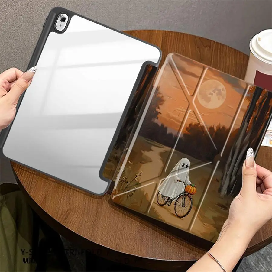 Art Ghost Bike Tablet Case For Samsung For Galaxy Tab S9+ A11 Plus A8 2022 S7 FE S8 S10+ S10 S6 Lite 10.4 inch S9 FE S7+ S8+