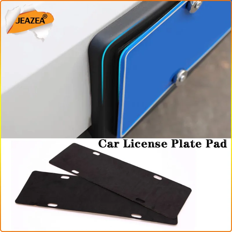 JEAZEA 5Pcs Car License Plate Shock Silencer Pad Cotton Insulation Pads Frame Buffer Silencer Pad Soundproofing Foam Pads