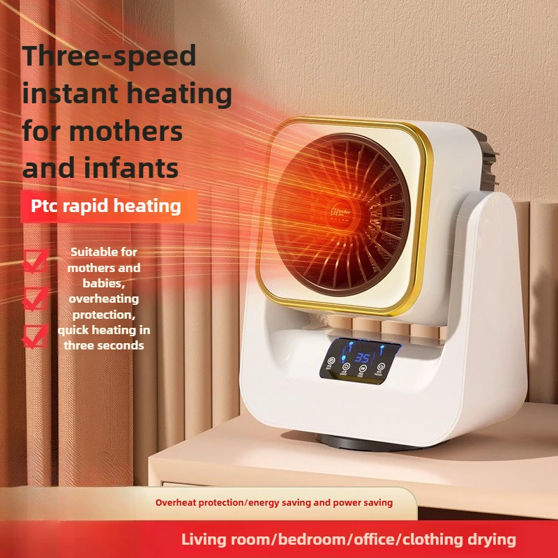 

Настольный настольный мини-нагреватель системы охлаждения и вентиляции, небольшой бытовой обогреватель, портативный и доступный в офисе