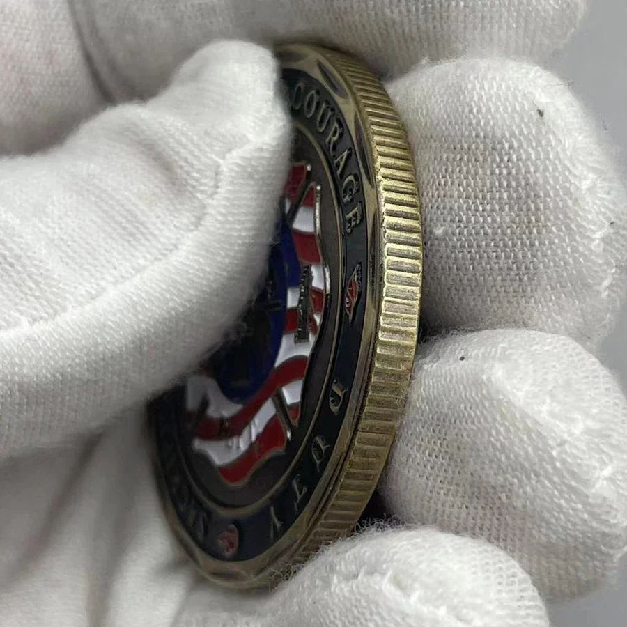 SAN Florian Fireman Commemorative coin of the United States Military collection view 4