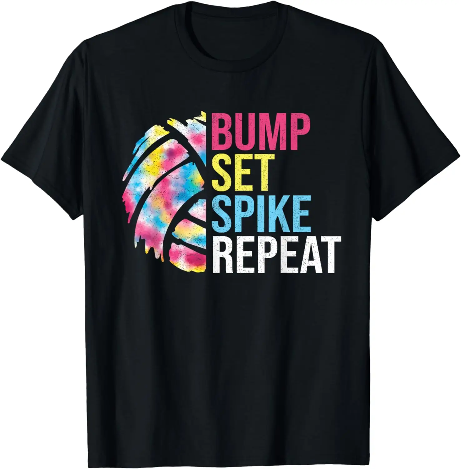 Bump Set Spike Repeat Volleyball Shirt For Girls Teens Women T-Shirt funny Short Sleeve Tshirt Streetwear