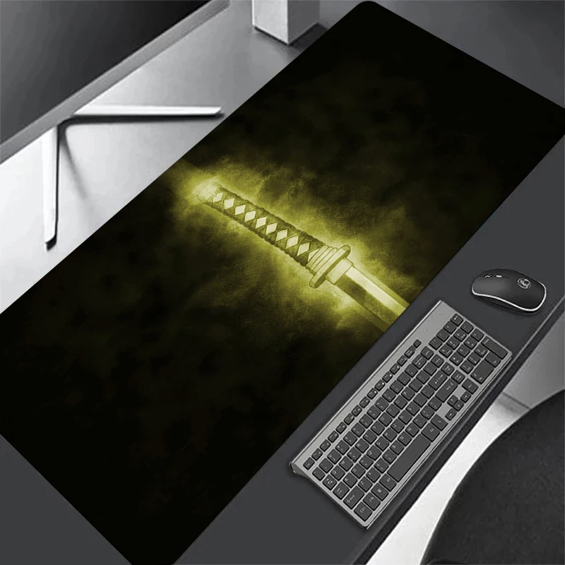 Xxl Anime Mouse Pad Rubber Keyboard Table Mat Ghost Knife Mouse Pad Gaming Accessories Computer Laptop Gamer Extended Mouse Mat