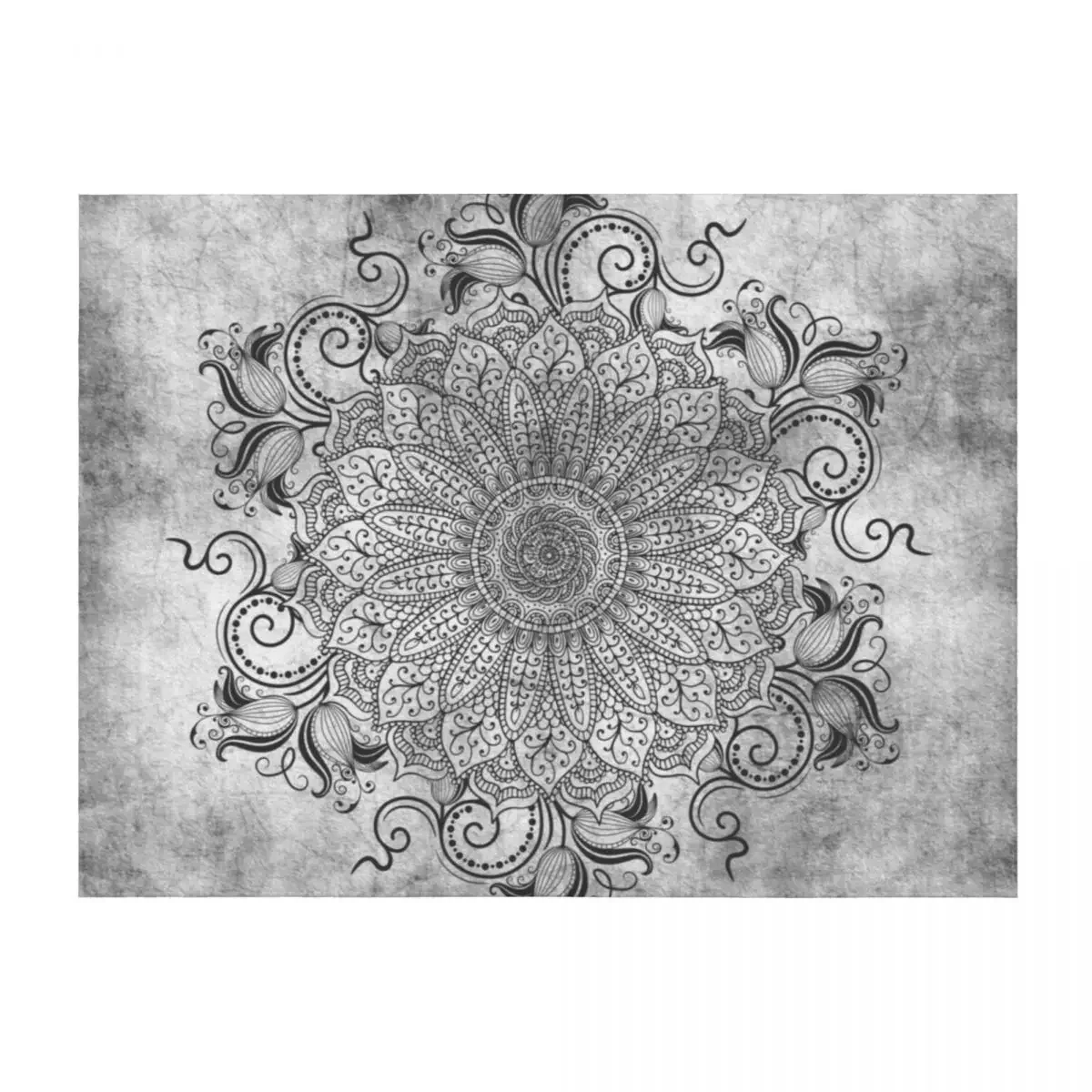 

Mandala - Ashes Throw Blanket Hair Thermal Beautifuls Furrys Blankets