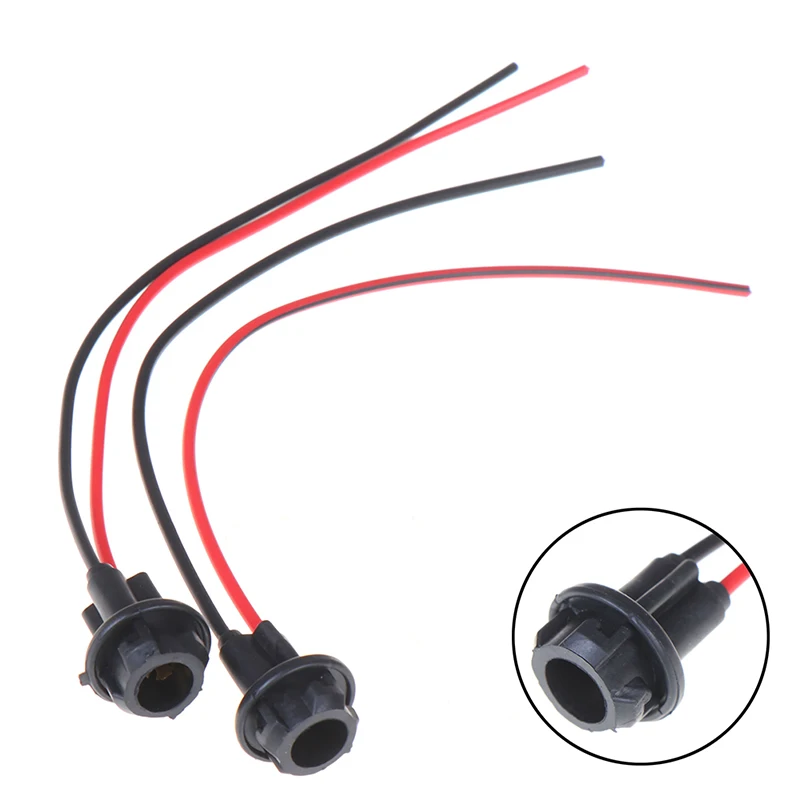 2 PCS/Lot T10 W5W 168 194 Dashboard Gauge LED Light Lamp Bulb Fog lights Socket Holder for Auto Car