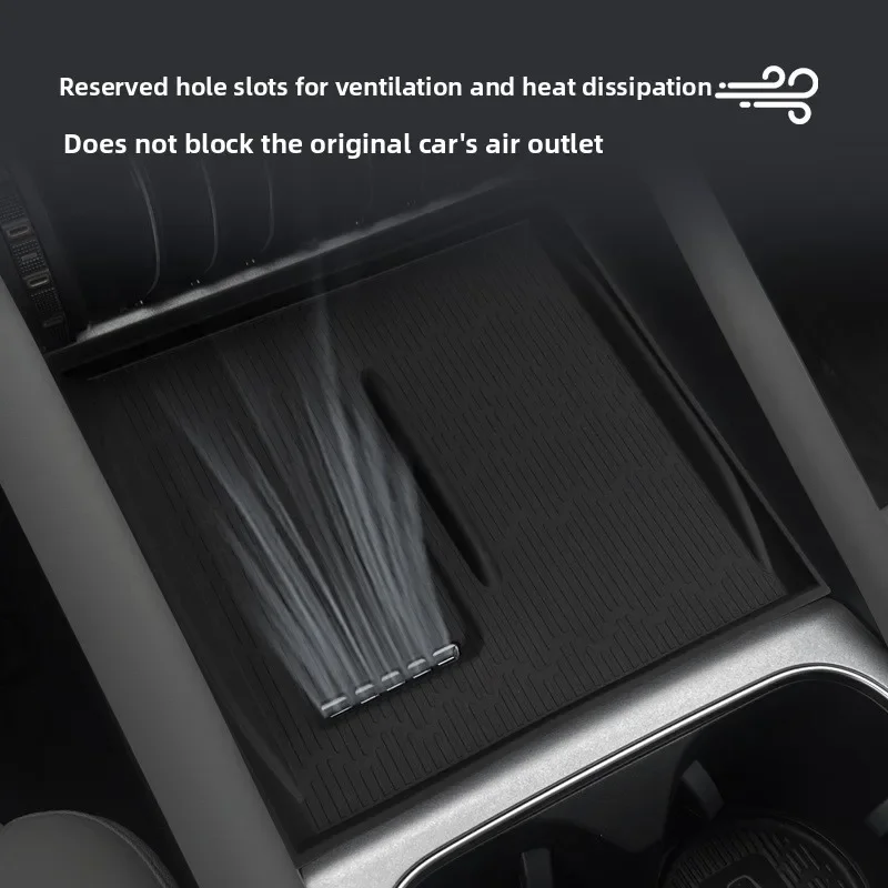 Center Console Wireless Charging Silicone Mat Non-Slip Anti-Scratch Car Charger Pad Accessories Fit for BYD Yuan Plus 2025