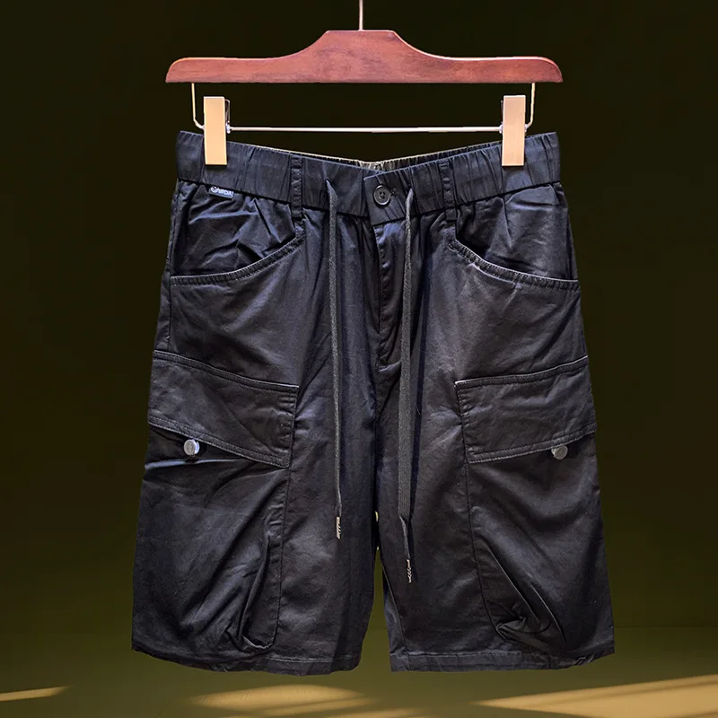 

Summer multi pocket workwear shorts for men in 2025, thin and loose casual trend, beach five quarter pants
