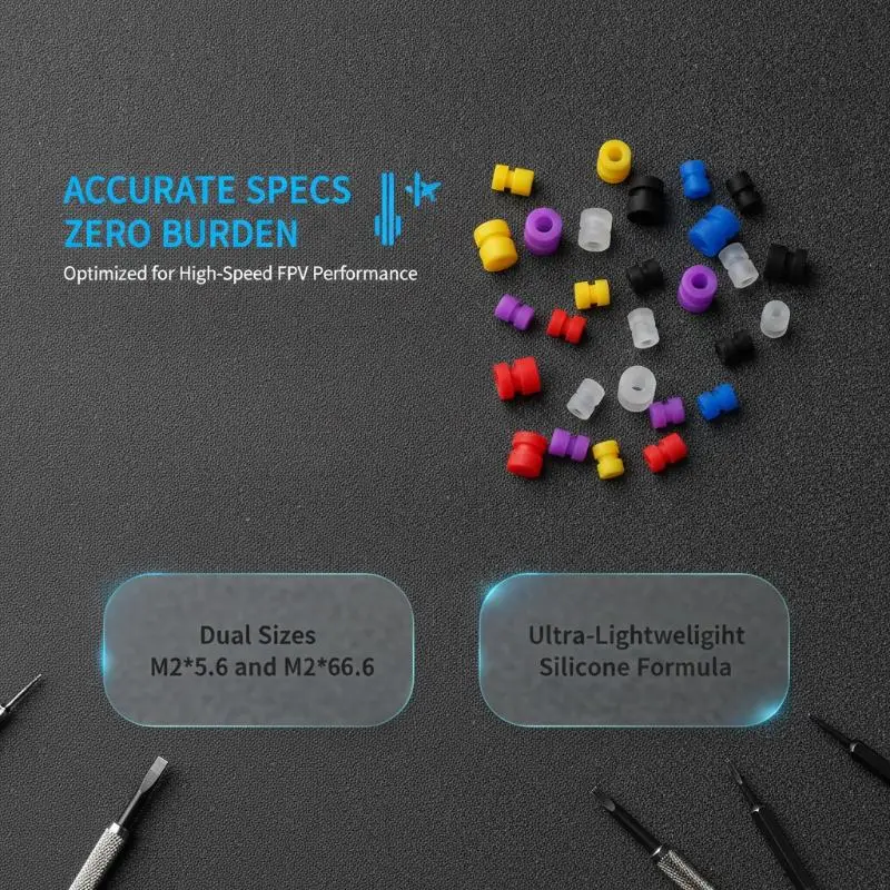 10pcs M2/M3 For F4 F7 Flight Controller Silicone Rubber Damper Ball Anti Vibration Shock Absorption Balls