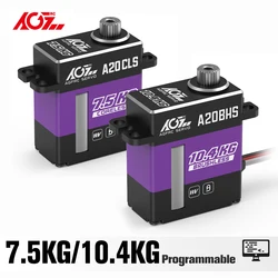 AGFRC A20CLS A20BHS 7.5KG 10.40KG HV Programmable Mini Micro Digital Brushless Coreless Servo For 1/24 RC Car SCX24 SCX10.3