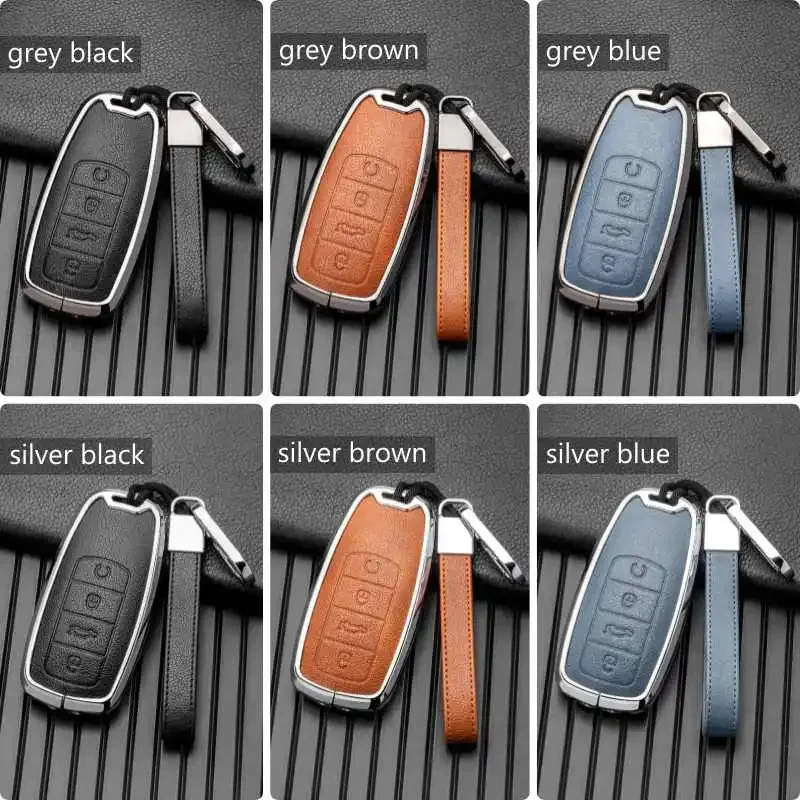 

Key case cover for Chery Tiggo 8 Pro 7 Pro Max OODA C5 jaecoo leather remote fob holder car accessories