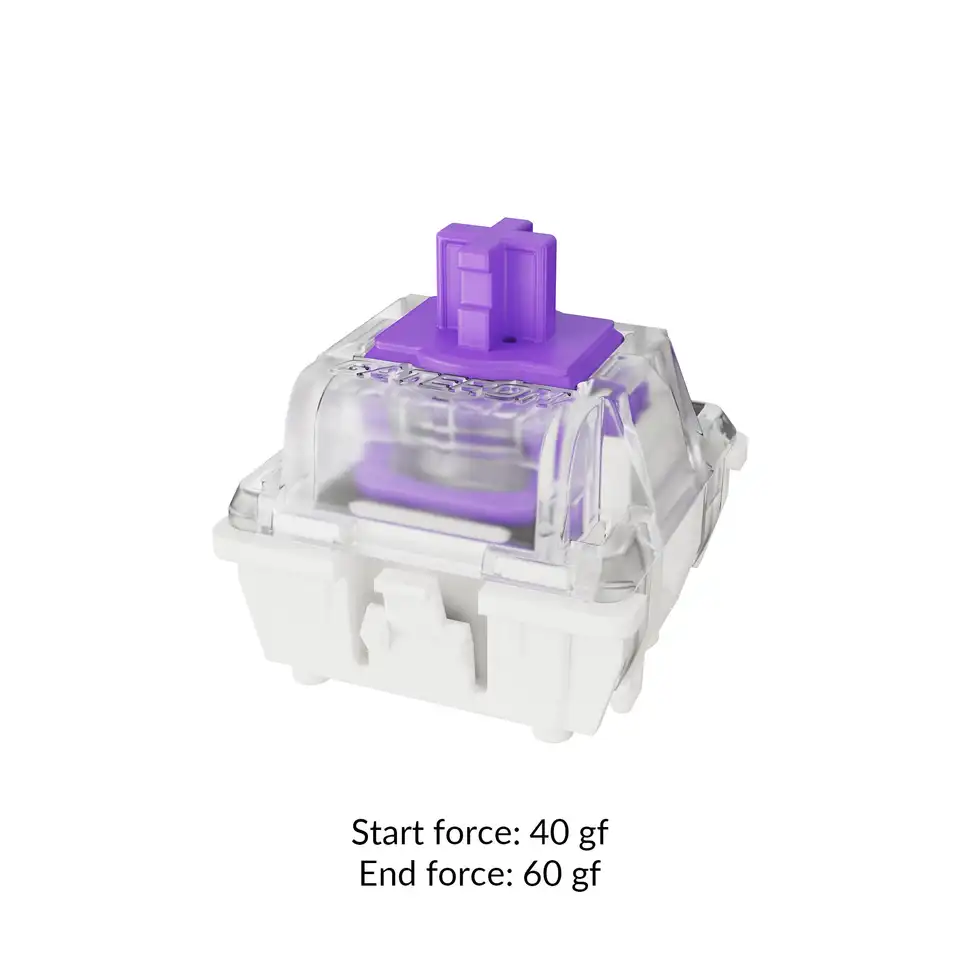 Double-Rail Magnetic Switch- Aurora 110個 Gateron Double-Rail Magnetic Keyboard Switch 110 Pcs for Custom