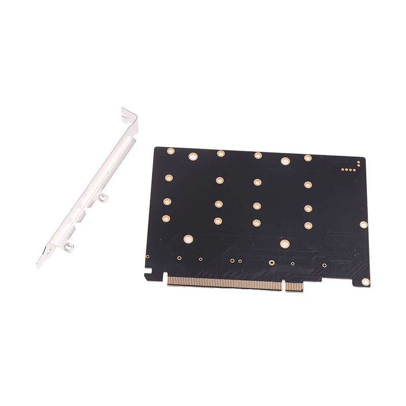 การ์ดแปลงฮาร์ดไดรฟ์ M.2 NVMe SSD เป็น PCIE X16M Key แบบ 4 พอร์ต, ความเร็วในการถ่ายโอนข้อมูล 4 x 32Gbps (PH44)