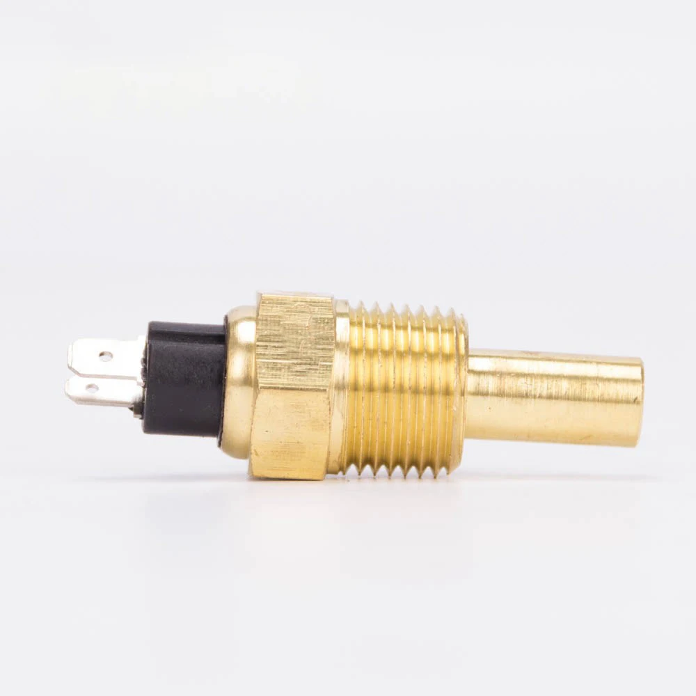Generator Water Temperature Sensor Probe 12NPT 38NPT M14x1.5 Thread Compatibility Brass Body Insulated Safety Design