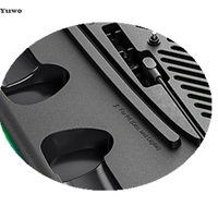 For PS5 Slim PS5 Stand Cooling Holder and Controller Charging Station with Headphone Hook RGB Light 3 Levels Cooling Fan for PS5