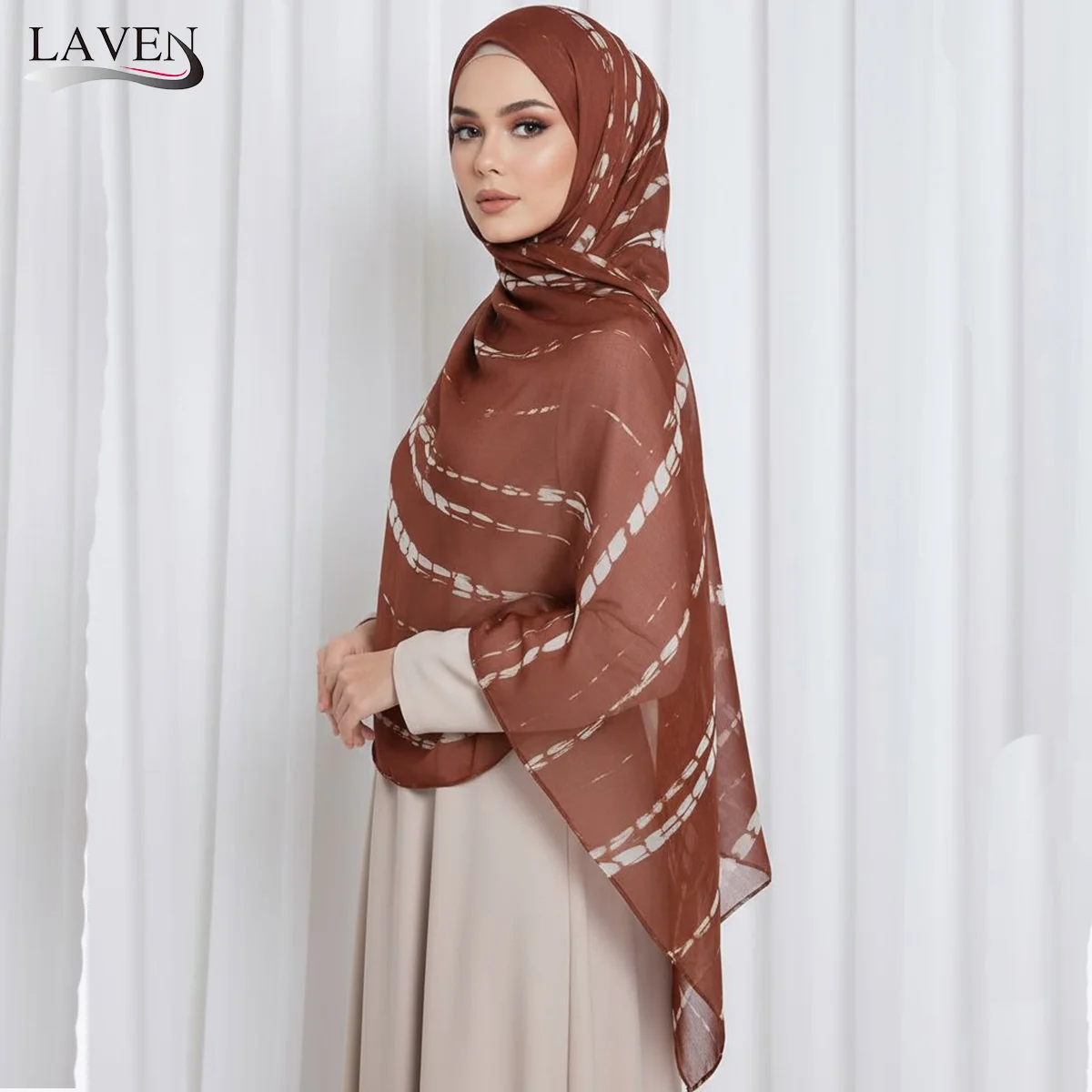 Watercolor Modal Hijab Scarf product image
