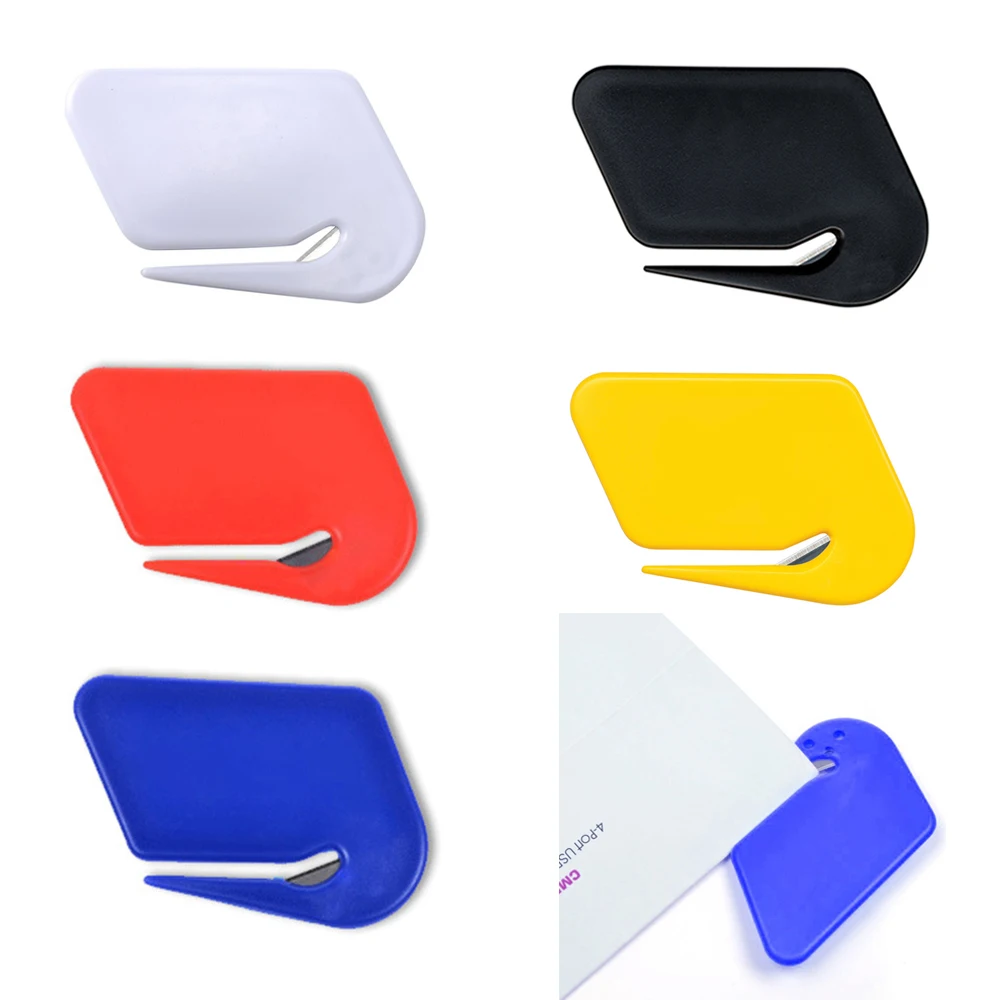 1pcs Mini Carta Abridor Simples Envelope Papéis Desembalando Ferramenta Filme Plástico Corte Faca Cut Rubber Band Fio Unpacker Sharp