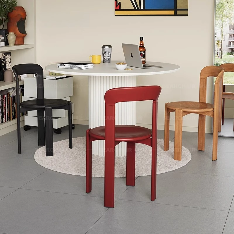 유행 내구성 단단한 나무 식사 의자 복고풍 홈 라이트 럭셔리 중고 등받이 의자 Escabroso 다이닝 룸 가구