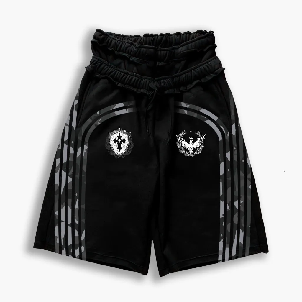 Y2K Hip Hop Loose Double Waist Shorts Unisex Summer Design Multi-Functional Comfortable Fit for Men And Women