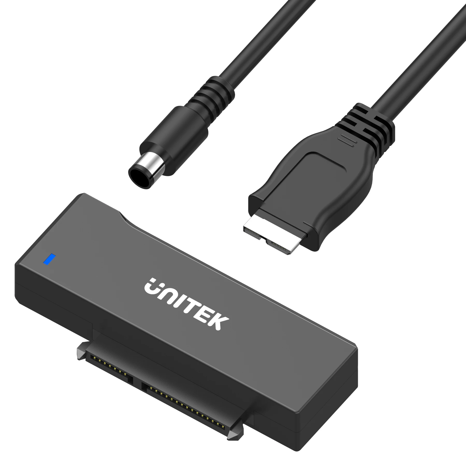 

Portable USB 3.0 to SATA Adapter 6Gbps External Hard Drive Dock for 2.5" 3.5" HDD SSD Cable with 12V Power for Windows Mac Linux