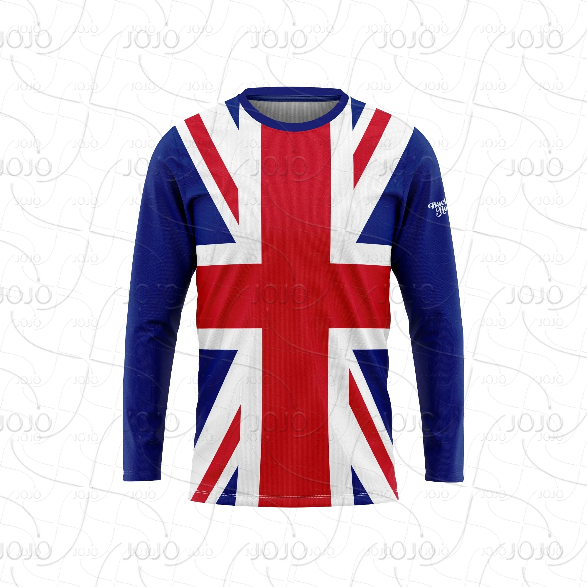 

UK Flag Long Sleeve T-shirt Men's Women's Sports Running Motorcycle Mountain Bike Off-road Cycling DownHill BMX Quick Dry Jersey