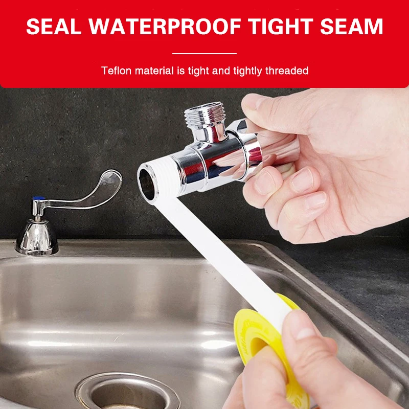 3M Household Leaking Waterproof Raw Material Tape Pure Teflon Material Water Pipe Faucet Waterproof Sealing Tape 15M