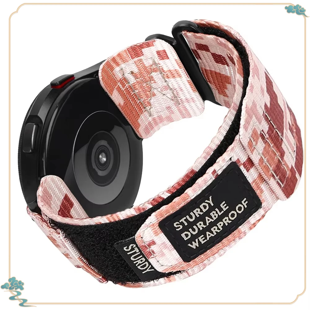 22 mm 20 mm Camouflage-Nylonarmband für Samsung Galaxy Watch 7 6 5 4 40/44 mm 6 Classic 43 47 mm Band für Huawei Watch GT5 4Pro Band