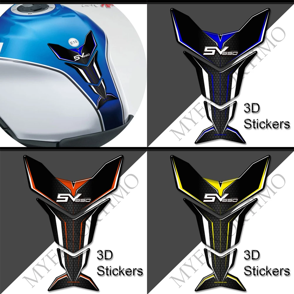 For Suzuki SV650 SV650X SV 650 S X Motorcycle Tank Pad Gas Fuel Oil Kit Knee 3D Stickers scratch resistant decorative Protection