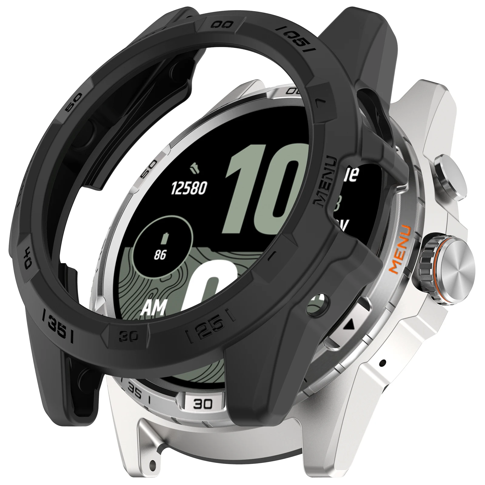 

Soft Silicone Case for Ticwatch Atlas Protector Hollow Cover Bumper Smartwatch TPU Protective Shell Replacement Accessories