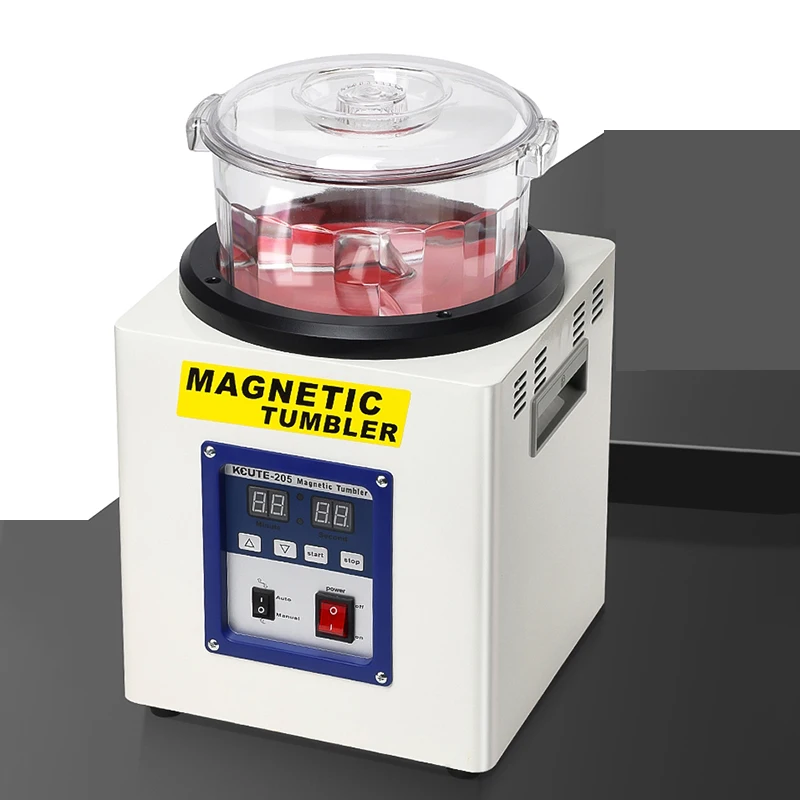 

KCUTE-205 magnetic tumblers for jewelry surface polisher,tiny jewelry polishing tumbler,drum vibrating polishing