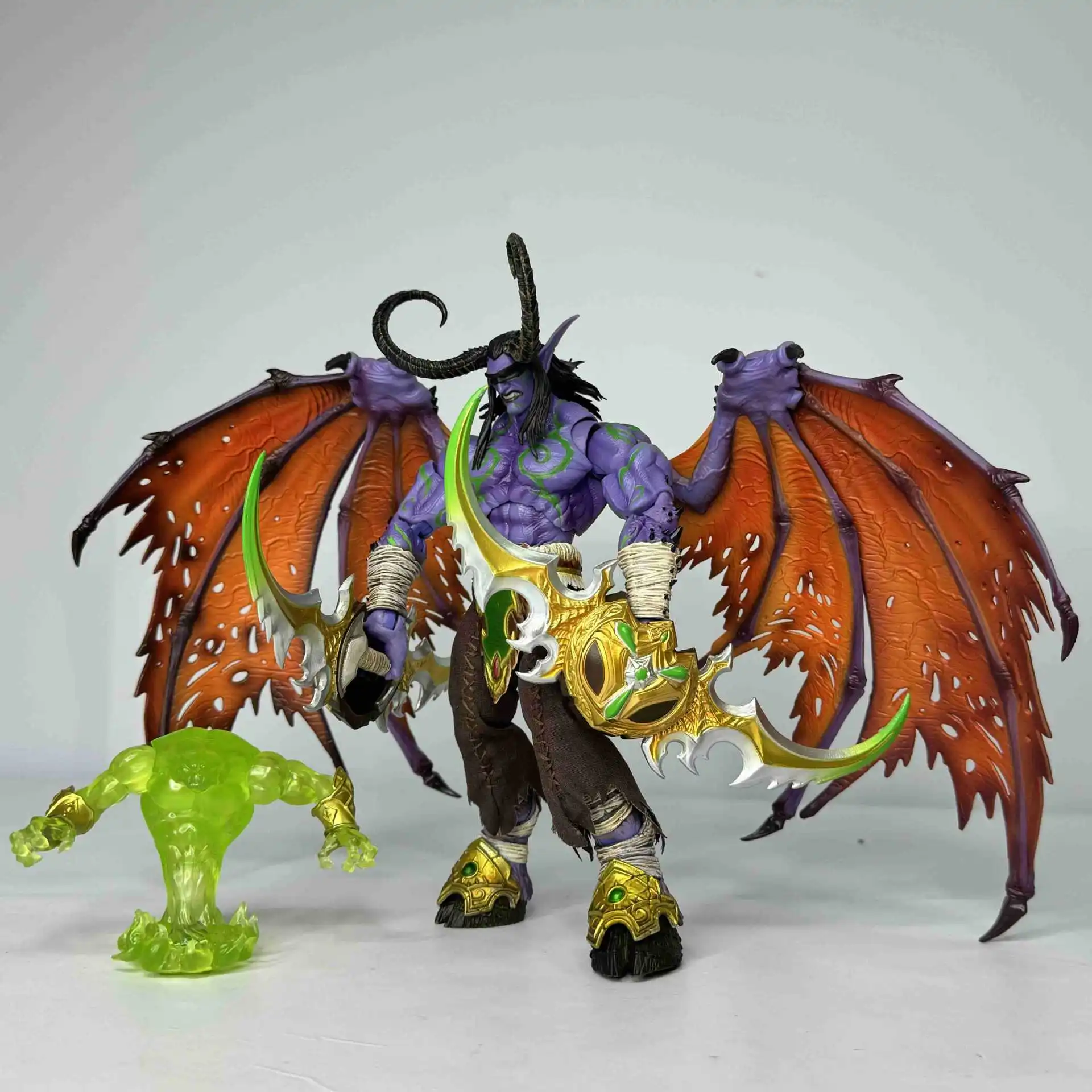 Illidan Stormrage Anime Figure, World of Warcraft, Demon Hunter, Action Figures, Elf YuGYModel, PVC Collection Statue Toys, Game