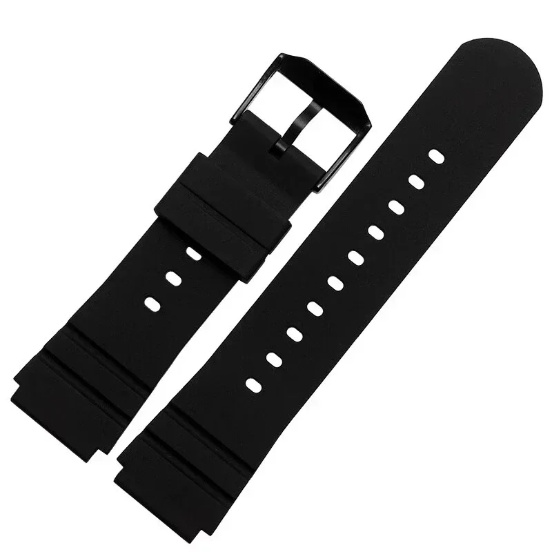 Silicone Rubber Waterproof Watchband for Luminox Men\'s Diving Adventure 3901 3001.Bo 3000 Convex Interface Accessories