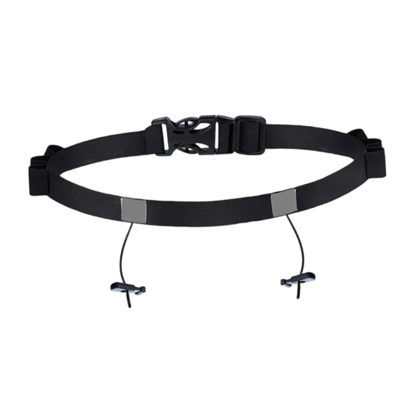 Triathlons Race Number Belt with Loop Waist Belt Adjustable 6 Loops for Food Quick Release for Training Fitness Night Running