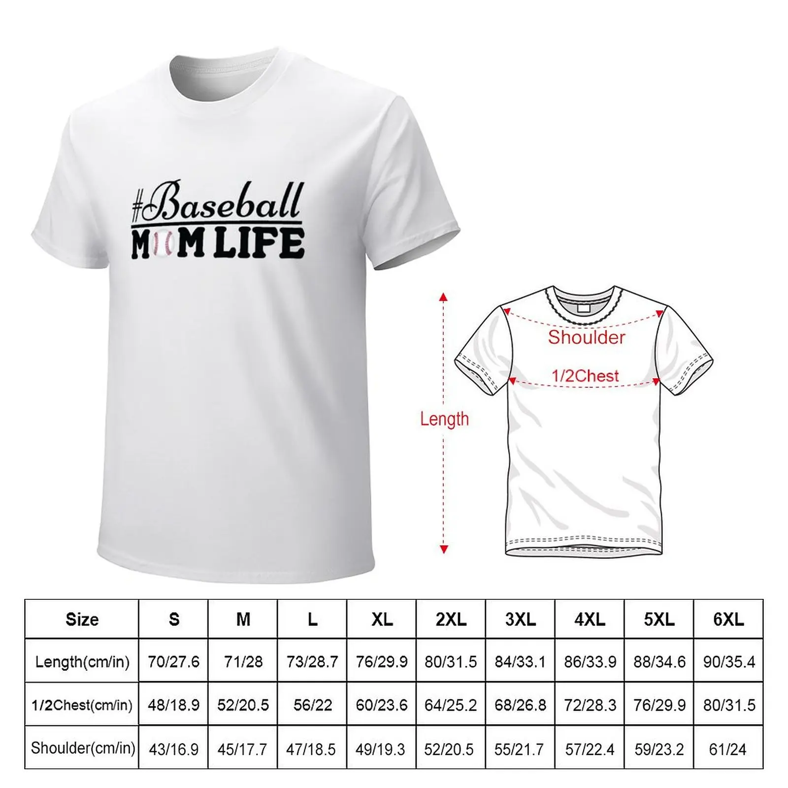 Baseball Mom Life Funny Baseball Mum Shirt T-Shirt sublime korean fashion mens clothes