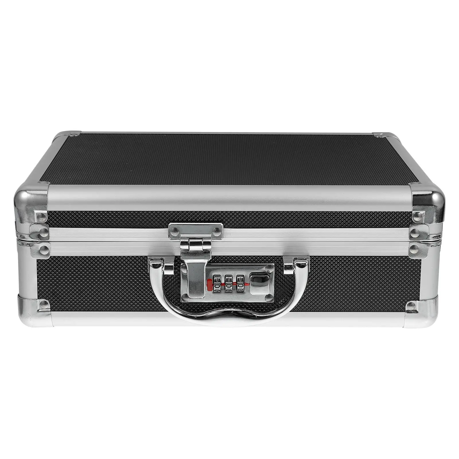 Aluminum Alloy Portable Multifunctional Hard Case Storage Box Padded Protective Interior Small Tool Organizer Case
