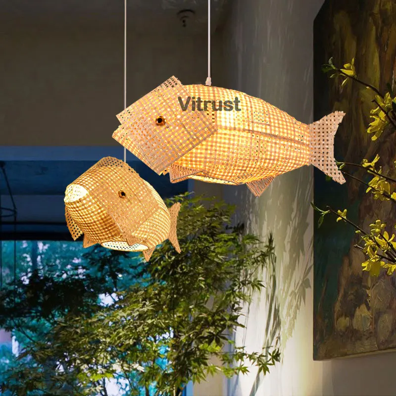 Modern Creative fish shape pendant light creative Led Pendant Lamp for Dining room Living Room Kitchen