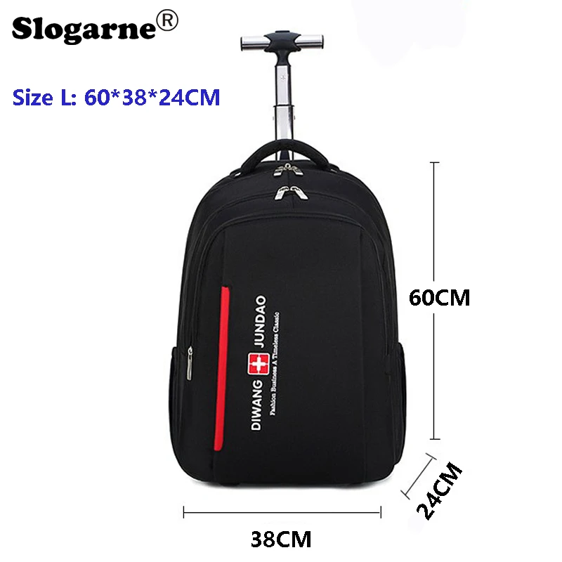 Male Business Wheeled Bag Men Large Capacity Travel Bags with Wheels Boys Trolley Backpacks Boarding Suitcases Travel Duffels