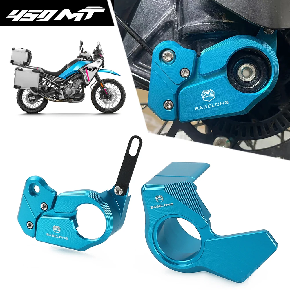 

Motorcycle Accessories Lower Fork Shoe Protectors and Front ABS Sensor Guard For CFMOTO CF MOTO 450MT 450 MT IBEX450 2024 2025