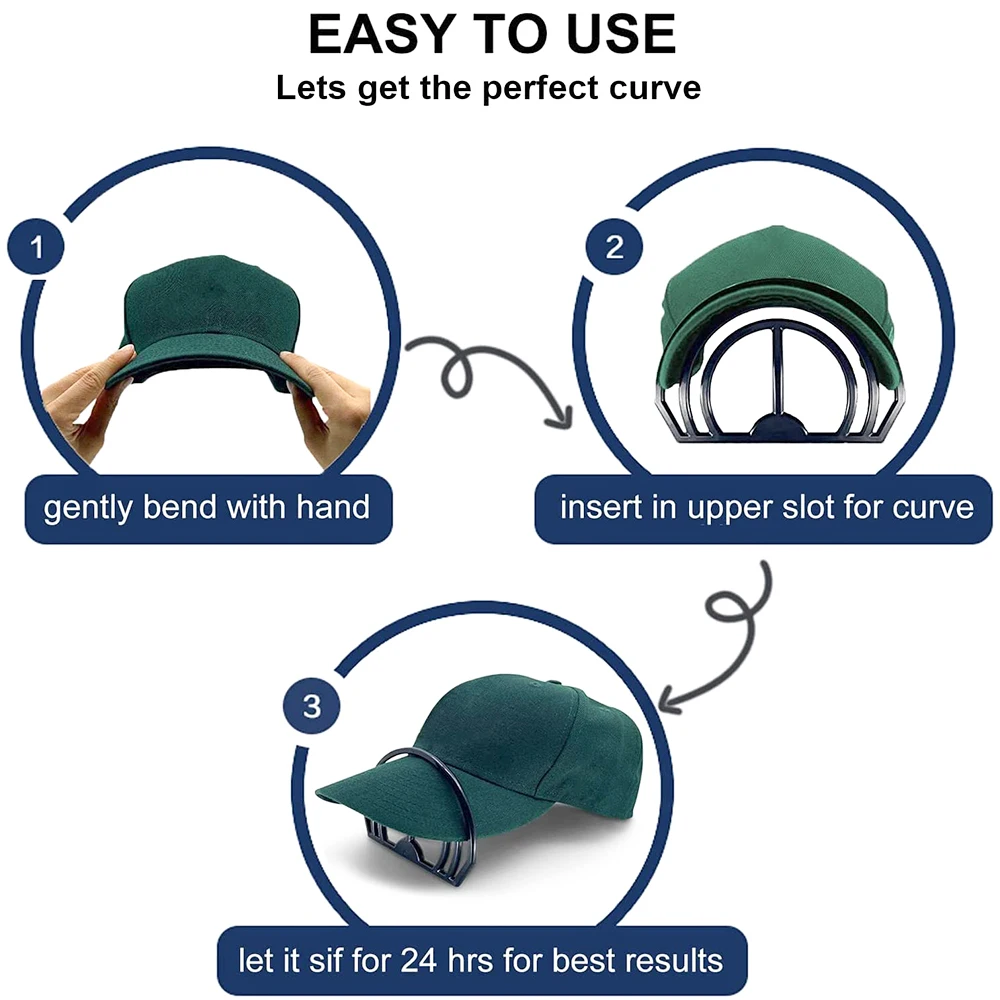 Hat Brim Bender Baseball Perfect Cap Edge Shaping Bracket for Curving Band Convenient Shaper Design Semicircle Shape Accessories view 3