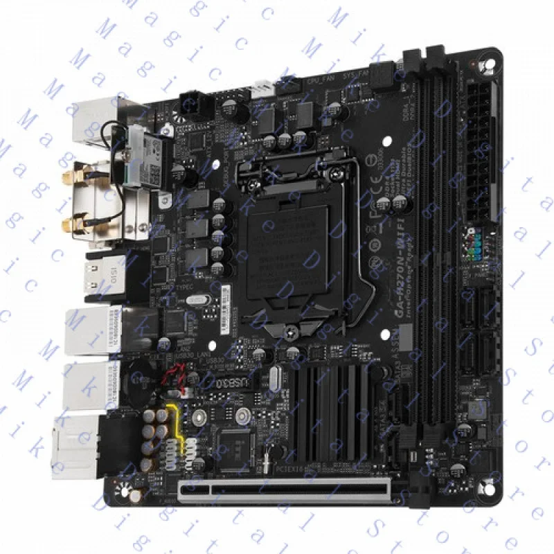 H  FOR Gigabyte GA-H270N-WIFI Motherboard Intel H270 LGA 1151 DDR4 M.2 Mini-ITX DVI-D