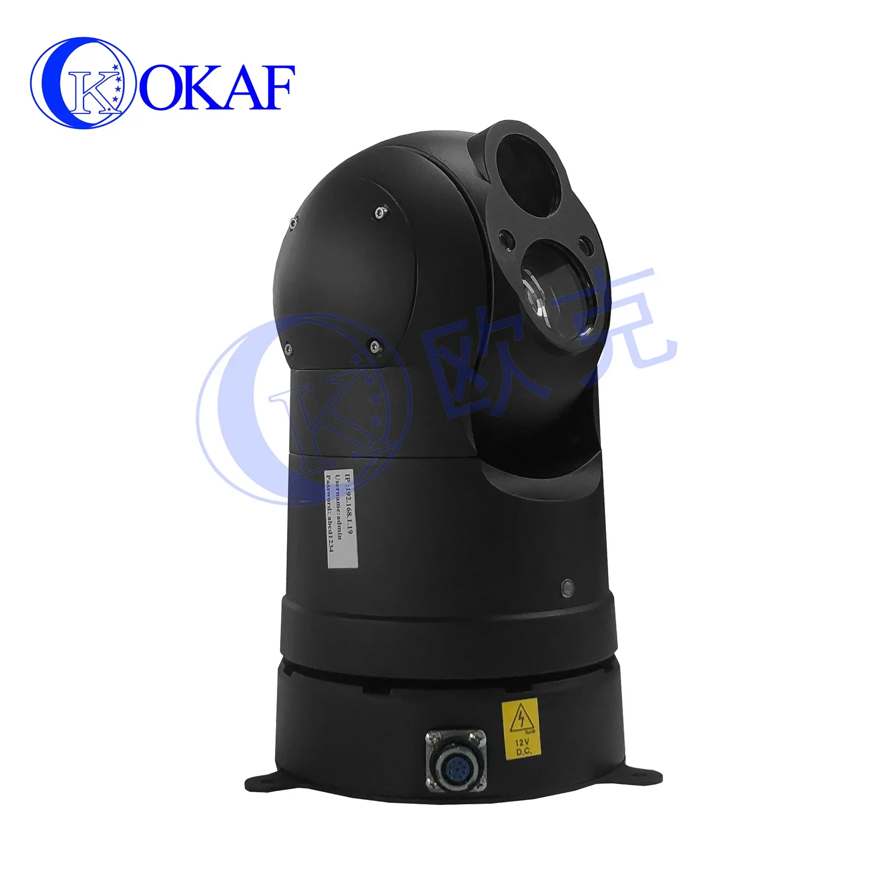 1KM 2KM 3KM Long Range Night Vision Thermal Imaging Bi-Spectrum HD 640x480 IP Thermal PTZ Camera